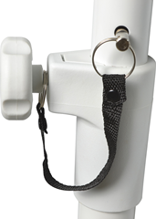 Adjustable Speaker Pole M20 Fixing White 